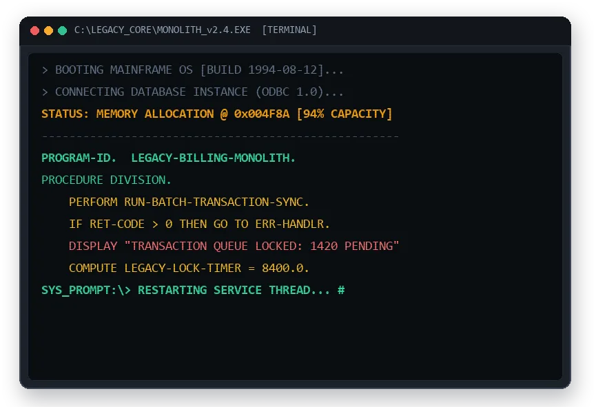 Legacy Outdated Terminal