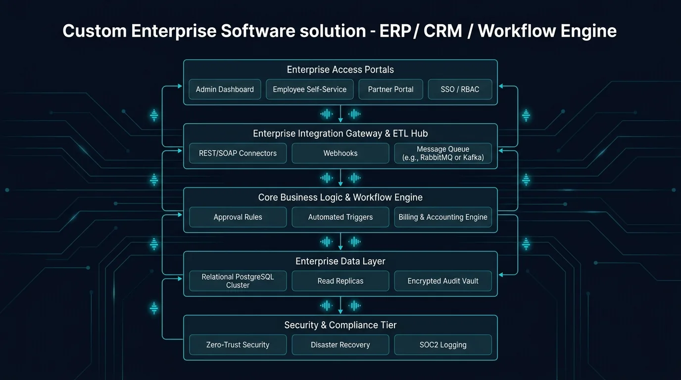 Custom Enterprise Software Architecture Blueprint